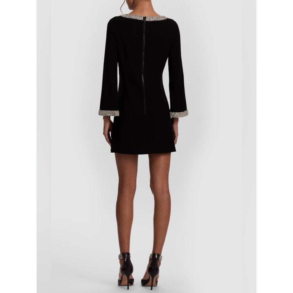 Alice + Olivia Mailynn Embellished Trim Mini Dress 12 - Picture 8 of 11